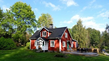 De ce case în stil roșu scandinav în Suedia