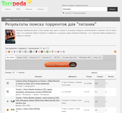 Cauta torrentele cele mai bune torrent-uri pentru motoarele de cautare