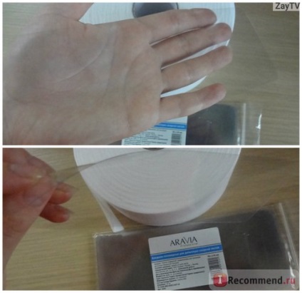 Benzi pentru depilare aravia profesionale bandaje de polimer pentru pasta de zahar - «pentru shugaring