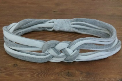 Bandă de cap de fire tricotate cu nod marinar
