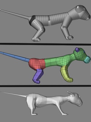 Aplicarea practica a parului si a blanii, folosind vopsea vertex - lectii 3ds max