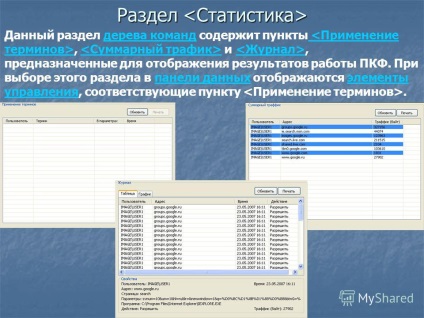 Prezentarea pe subiect a sistemului de filtrare a conținutului Configurarea complexului software - pkf -