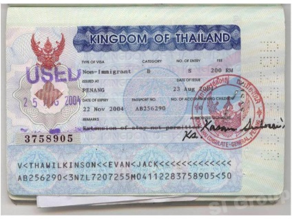 Munkavállalási vízum Thaiföldön