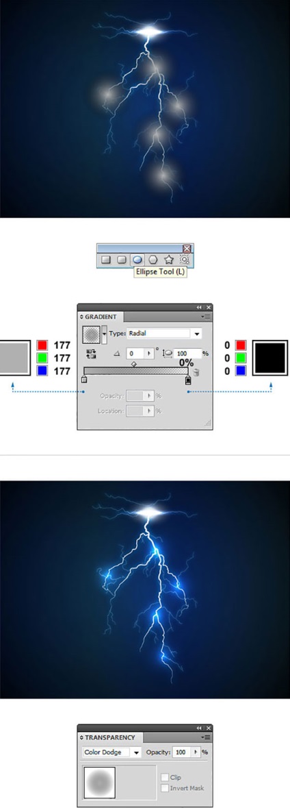 Creați un fulger în Adobe Illustrator