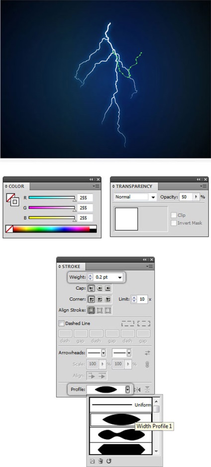 Creați un fulger în Adobe Illustrator