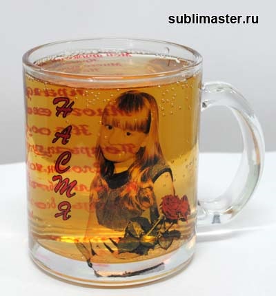 Сублимация в прозрачна чаша sublimaster