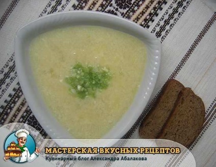 Supa de usturoi - o rețetă europeană populară, cu fotografii în mișcare