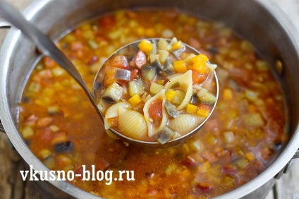 Soup minestrone, o rețetă cu o fotografie