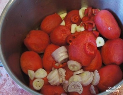 Supă de tomate cu calmar - rețetă pas cu pas cu fotografie