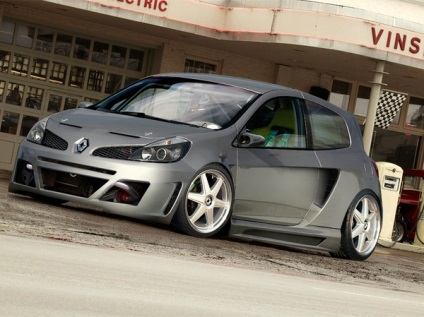 Tuning reno clio, reglaj exterior foto renault clio cu fotografie