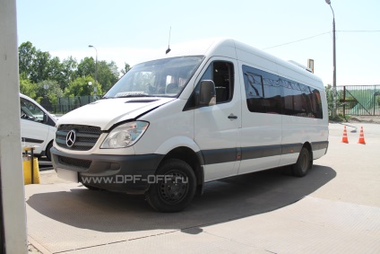 Scoaterea filtrului de particule de către mercedes-benz sprinter 2