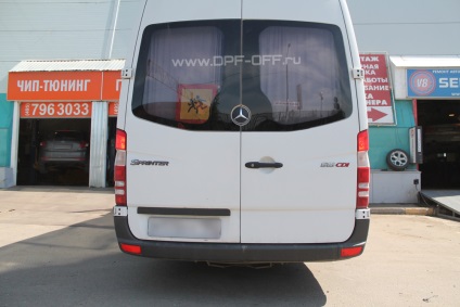 Scoaterea filtrului de particule de către mercedes-benz sprinter 2