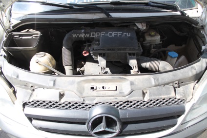 Eltávolítása részecskeszűrő Mercedes-Benz Sprinter 2