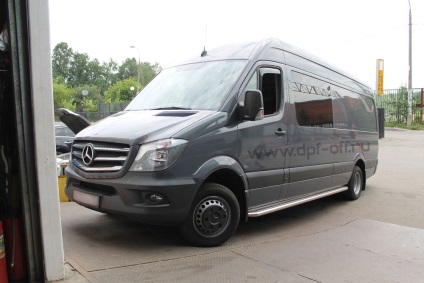 Eltávolítása részecskeszűrő Mercedes-Benz Sprinter 2