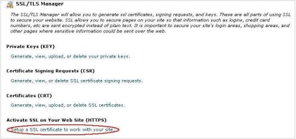 Instalarea certificatului SSL whm