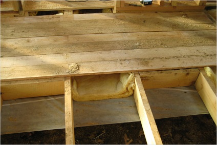 Dispozitivul unei podele din lemn pe mâini