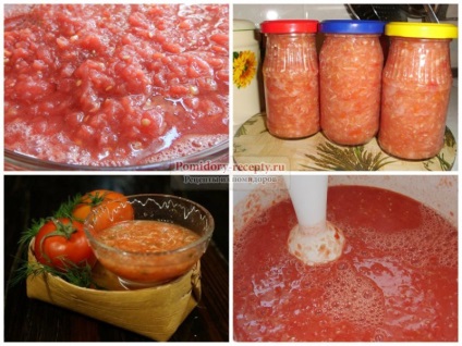 Hrana din hrean din retete paste-pas cu tomate
