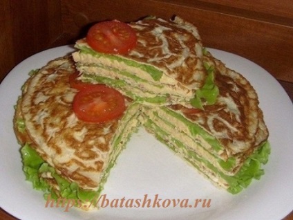 Pancake tort gustare - reteta pentru gătit la domiciliu