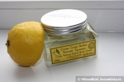 Sensibilitatea Citrusului - o cremă cretină pentru verbena-citrus (crema sorbet verveine