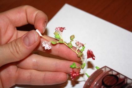 Flori, cum se fac crengi din articolele gypsophila scrapbooking - portal de informare unic