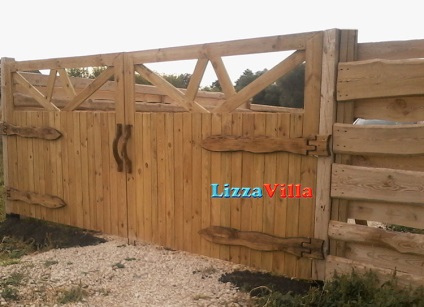 Porți din lemn cu mâinile proprii pentru casă și dăruire
