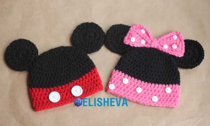 Baby cap Mickey Mouse și designer Minnie Mouse sarah, Crocheted, Blog