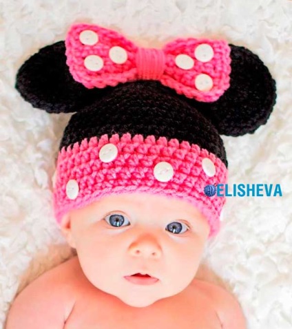 Baby cap Mickey Mouse și designer Minnie Mouse sarah, Crocheted, Blog