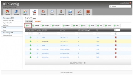 Adăugarea domeniului dns la ispconfig 3 - h