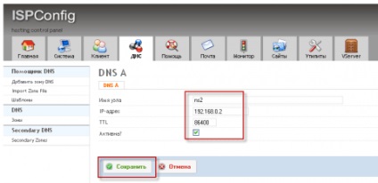 Adăugarea domeniului dns la ispconfig 3 - h