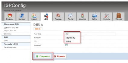 Adăugarea domeniului dns la ispconfig 3 - h