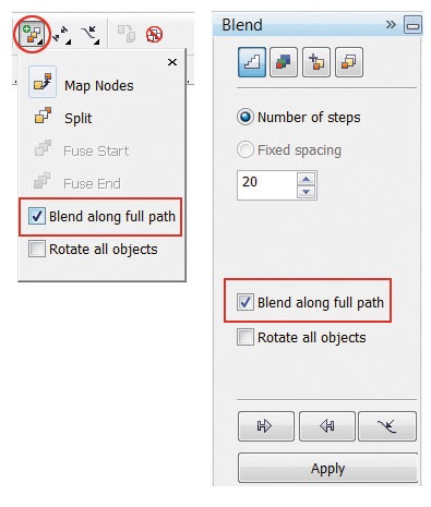 Efectul de overflow în coreldraw