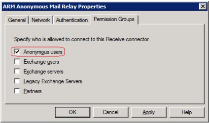 Serverul serverului Exchange 2007 cum să setați setările releelor ​​anonime - blog-it-kb