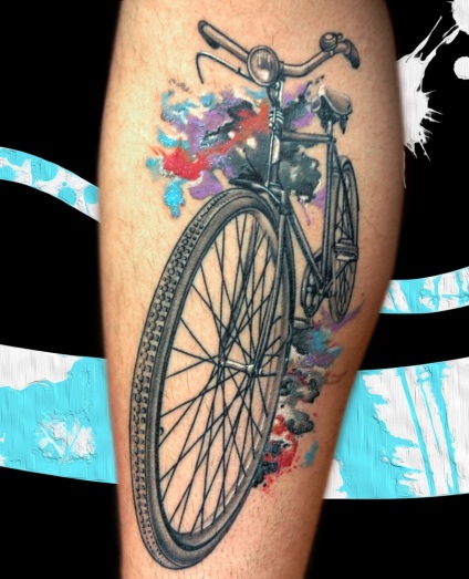 Fotografie și semnificația tattoo biciclete