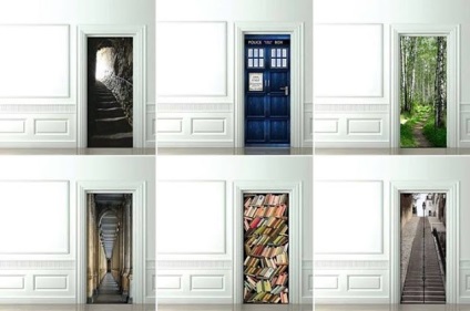Imagini de fundal de pe ușă, fotografii ale interiorului, autocolante și regulile de selecție a camerelor