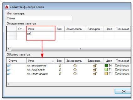 Grupuri de straturi autocad (filtre)