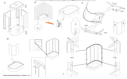 Instrucțiuni pentru instalarea și funcționarea cabinelor de duș