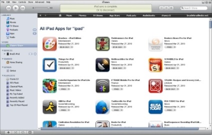 Ipad este sincronizat cu o altă bibliotecă iTunes, articolele utile sunt ipad