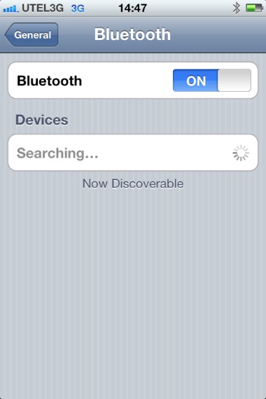 Utilizarea iPhone-ului ca modem prin bluetooth