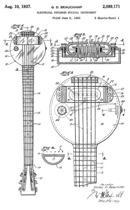 Istoria primei chitari electrice