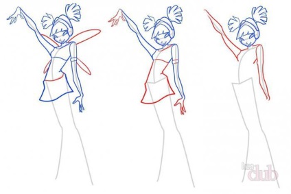 Cum de a desena o stea de la Winx în etape - cum să atragă o stea din Winx în etape