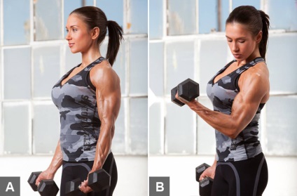 Cum să strângeți brațele îndoite 10 exerciții eficiente