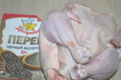 Hogyan kell főzni a csirkét a sütőbe dohányt egy lépésről lépésre recept fotók