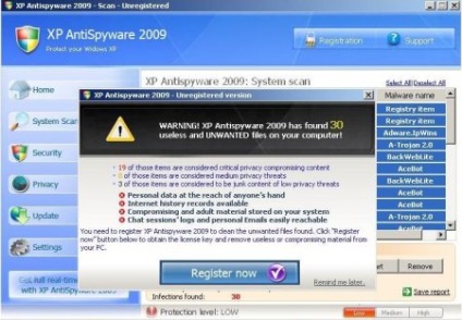Cum se elimină antispywarexp 2009, spiwara ru