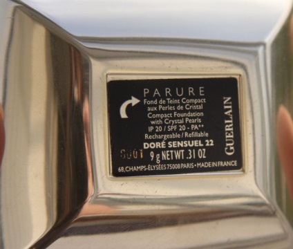 Kompakt púder Parure (árnyalat száma 22 dore sensuel) által Guerlain - vélemények, fényképek és ár
