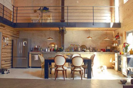 Bucătărie în stil loft, fotografii ale celor mai bune soluții pentru interior
