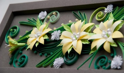 Quilling picturi flori și buchete video și master class, fotografie pentru incepatori, iarna foarte frumoasa