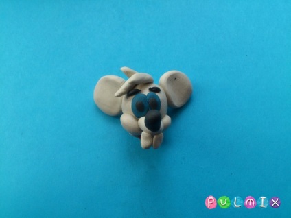 Sculptim din mouse-ul plastilin alb de la cartoon-ma cat leopold