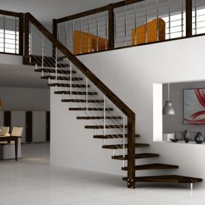 Scări pentru o cabană și o casă la vedere la al doilea etaj, reguli pentru alegerea scărilor
