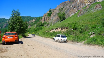 Traseu făcut manual în Khakassia cu mașina - prospect de dorințe