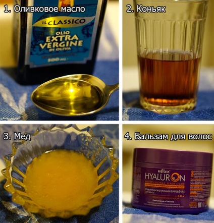Haj maszk mézzel és konyak recept fotók előtt és után